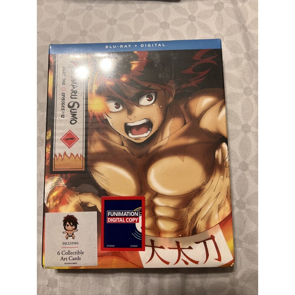 Hinomaru Sumo: Part One Episodes 1-12 (Brand New Blu-ray) 2 Pack,6 Art Cards
